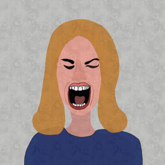 Free angry quarrel toothy illustration
