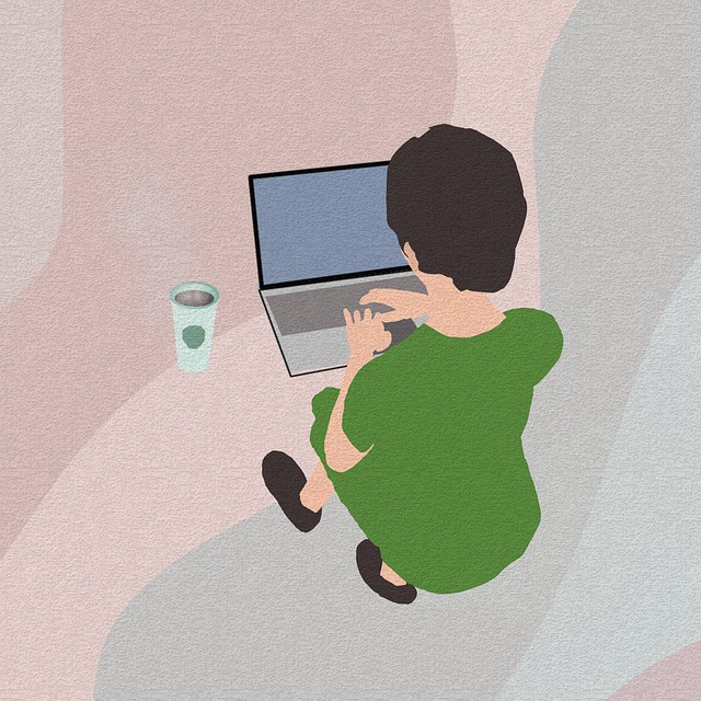 Free jobs work from home coffee illustration