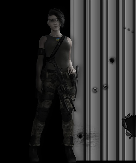 Free Girl Military illustration and picture