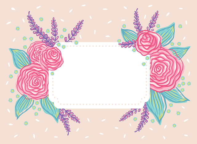 Wedding, Rose, Flower, Floral, Card