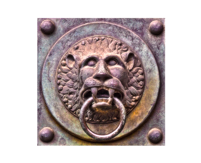 Free doorknocker old antique illustration