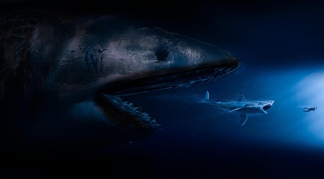 Free shark jaw country illustration