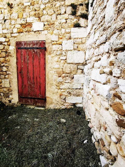Gate, Rød, Farve, Sten, Hus, Gamle