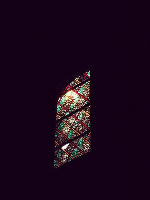 Farvet Glas, Kirke, Mørk, Lys, Mørke