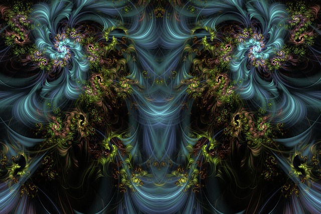 Free fractal abstract digital art illustration