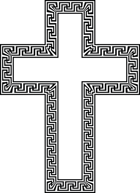Free greek cross jesus illustration
