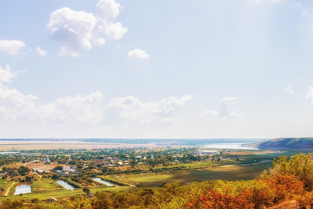 Ländlich, Landschaft, Stadt, Dorf, Berge