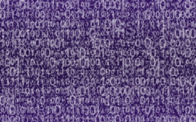 Free binary data computer illustration