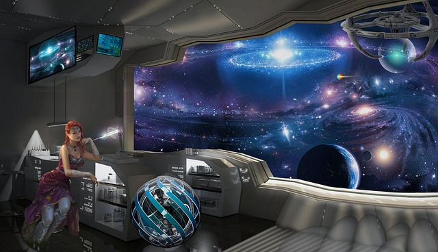 Free alien galaxy cosmos illustration