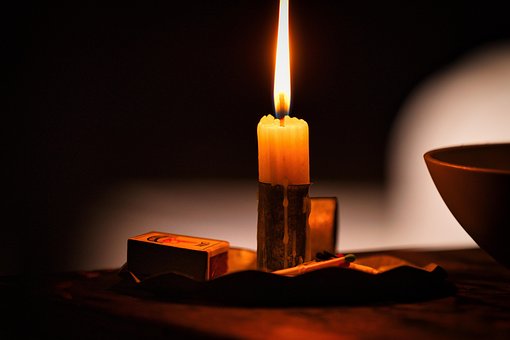 Kerzenlicht, Kerze, Dunkelkammer, Flamme