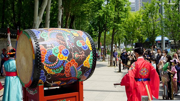Free Korea In Front Of City Hall photo and picture