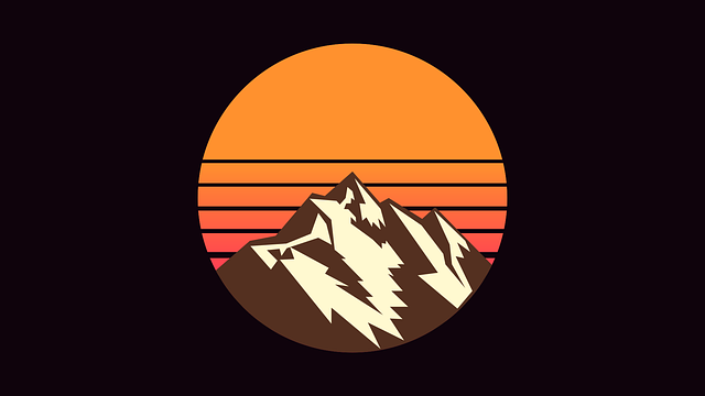 Free sun sunset night sky vector