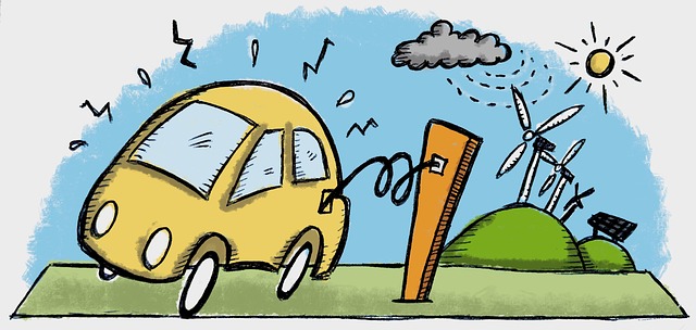 Free renewable energy charging illustration