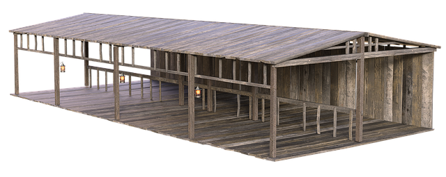 Free barn woodhouse timber construction illustration