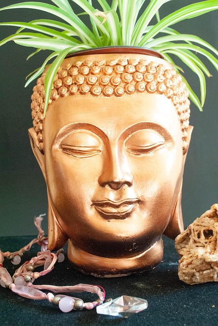 Free Buddha Flowerpot photo and picture