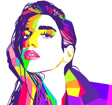 Arte, Mujer, Retrato, Diseño Gráfico