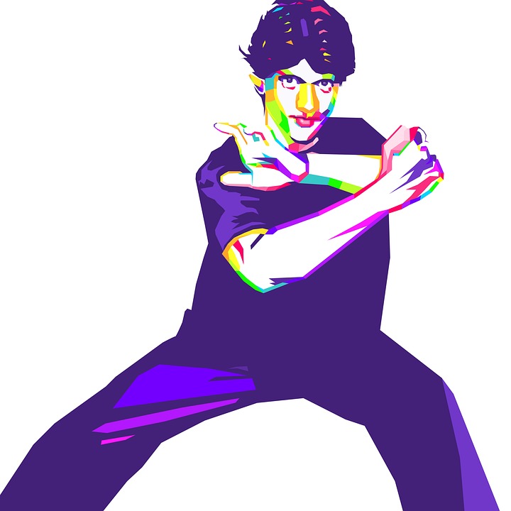 Download Art Martial Artist Portrait Royalty-Free Stock Illustration