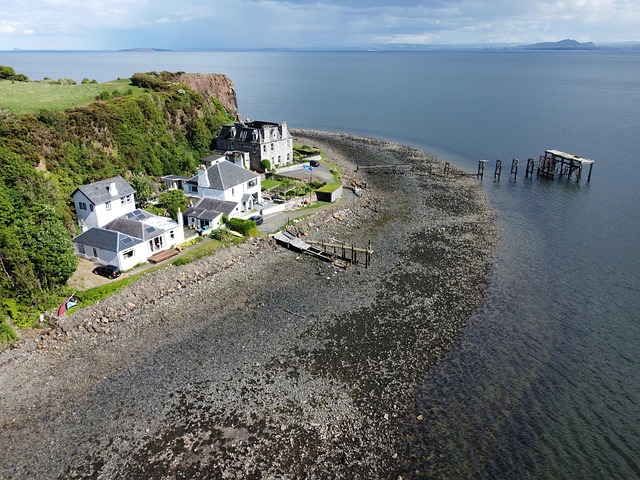 Stadt, Strand, Wellen, Segelboot, Yacht