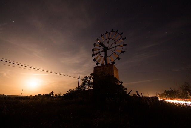 Windmolen, Lange Blootstelling