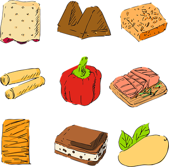 Čokoláda, Šunka, Rezeň, Mäso, Cookies