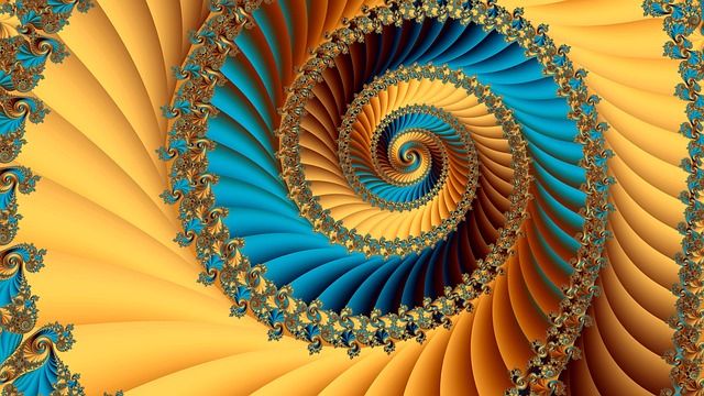 Download free HD stock image of Fractal Spiral Free fractal spiral vortex illustration