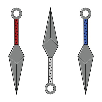 Kunai, Ninja, Dolk, Naruto, Kniv, Blad