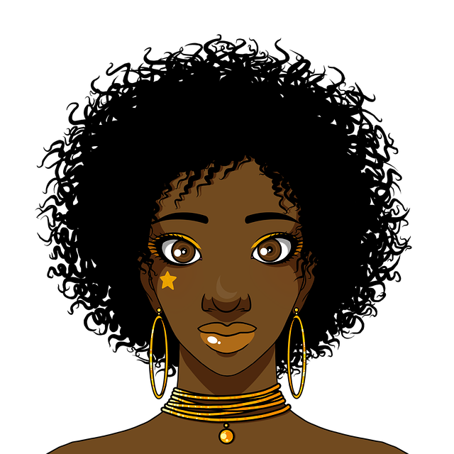 Mujer, Afro, Afro American, Glamour