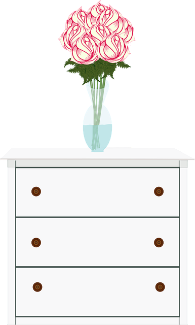 Free dresser furniture rose vector