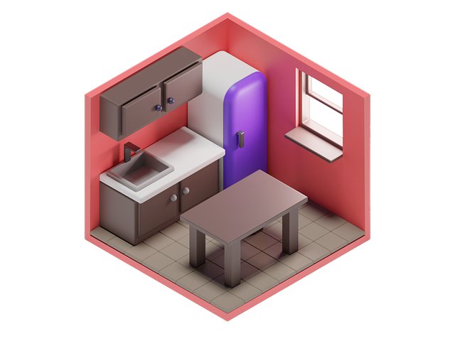 Free kitchen blender isometric illustration