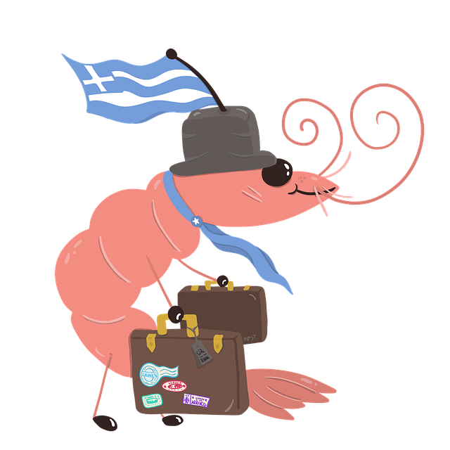 Free shrimp nature vacation illustration