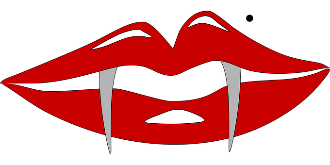 Free Vampire Lips vector and picture