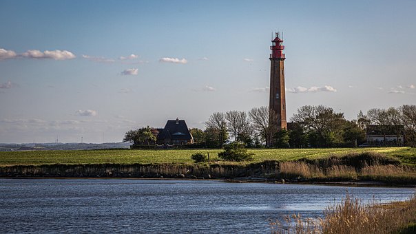 Maják, Věž, Pobřeží, Fehmarn