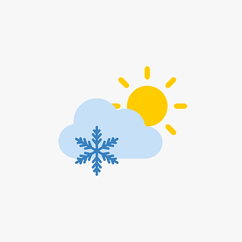 Clima, Previsão, Ícone, Sol, Ensolarado