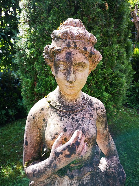 Wabisabi, Græsk, Gudinde, Statue, Have