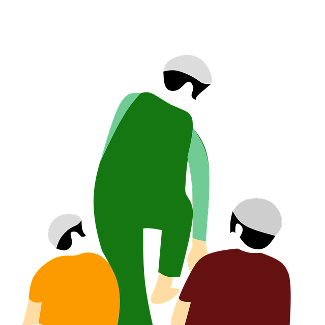 Männer, Muslim, Schritt, Schulter