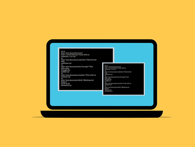 Free software code programming illustration