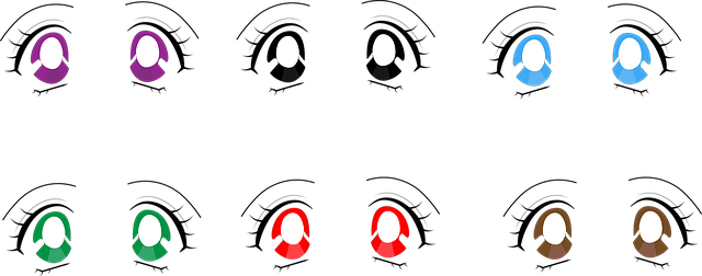 Free anime manga eyes illustration