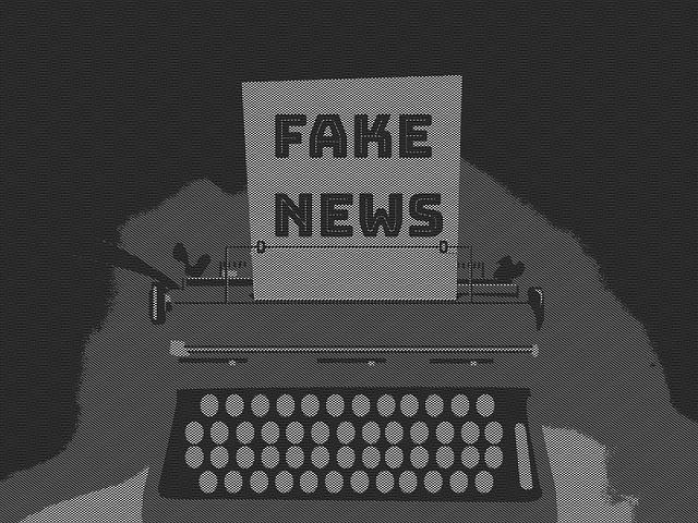 Free typewriter retro fake news illustration
