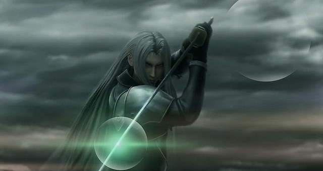 Free fantasy warrior sword illustration