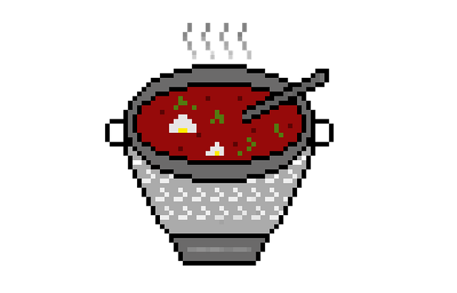 Free soup dish food illustration