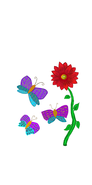 Free flower beautiful flowers nature illustration