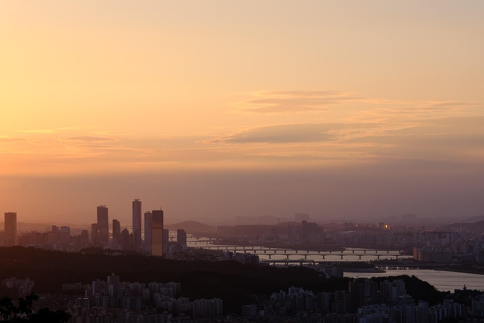 Rio Han Cidade Pôr Do Sol - Foto gratuita no Pixabay
