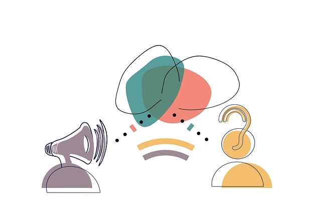 Free communication listen ear illustration