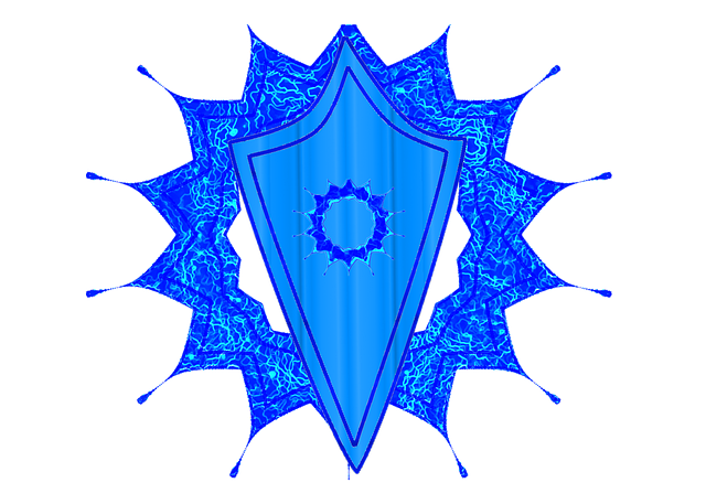 Free symbol shield blue emblem illustration