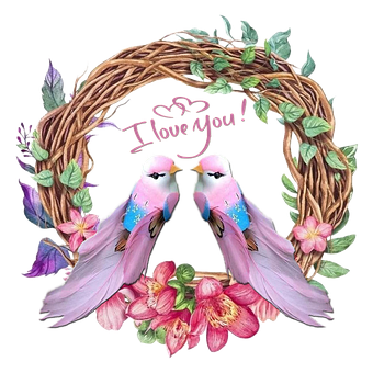 Liebe Vögel, Herz, Romantisch, Hochzeit