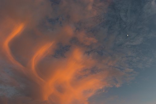 Céu, Nuvem, Natureza, Contraste, Laranja
