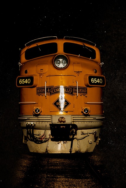 Trein, Spoorweg, Vervoer, Geel, Vintage