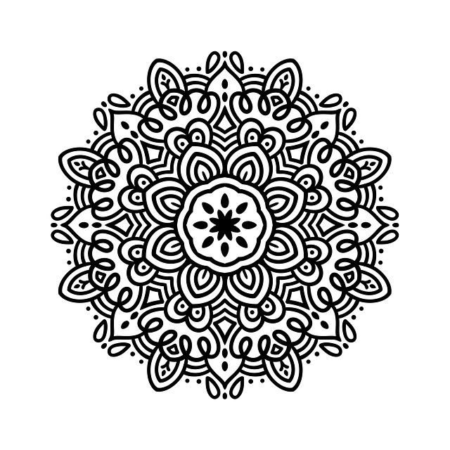 Free mandala floral mandala mandala coloring illustration