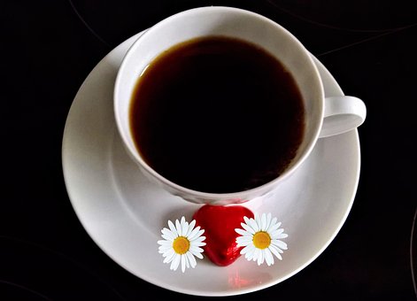 Café, Corazón, Taza De Cafe
