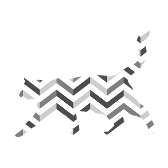 Katze, Haustier, Zickzack, Muster